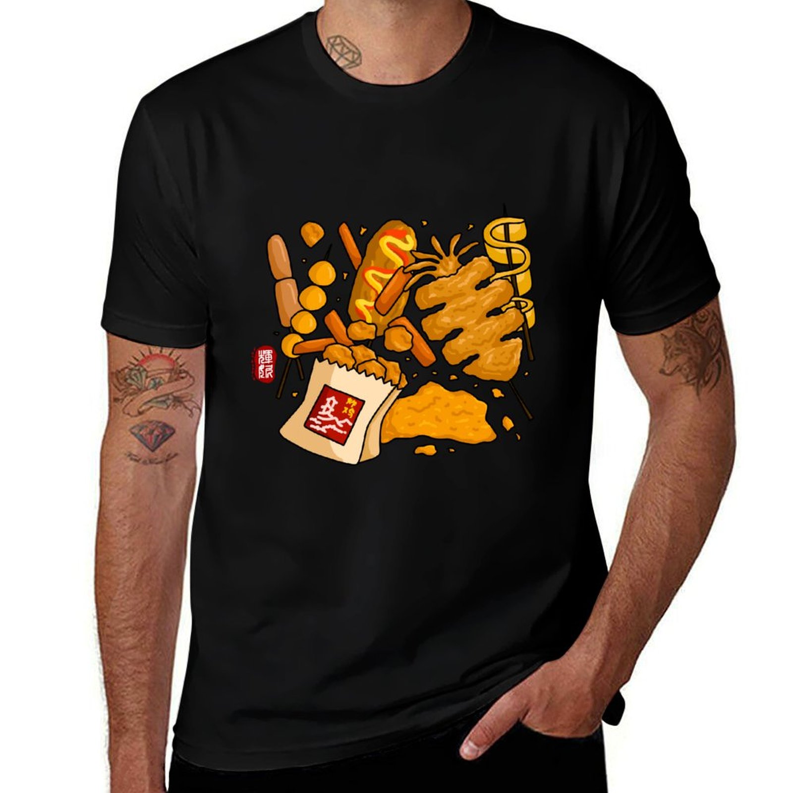 Quick Food Snacks - Camiseta de manga corta de secado