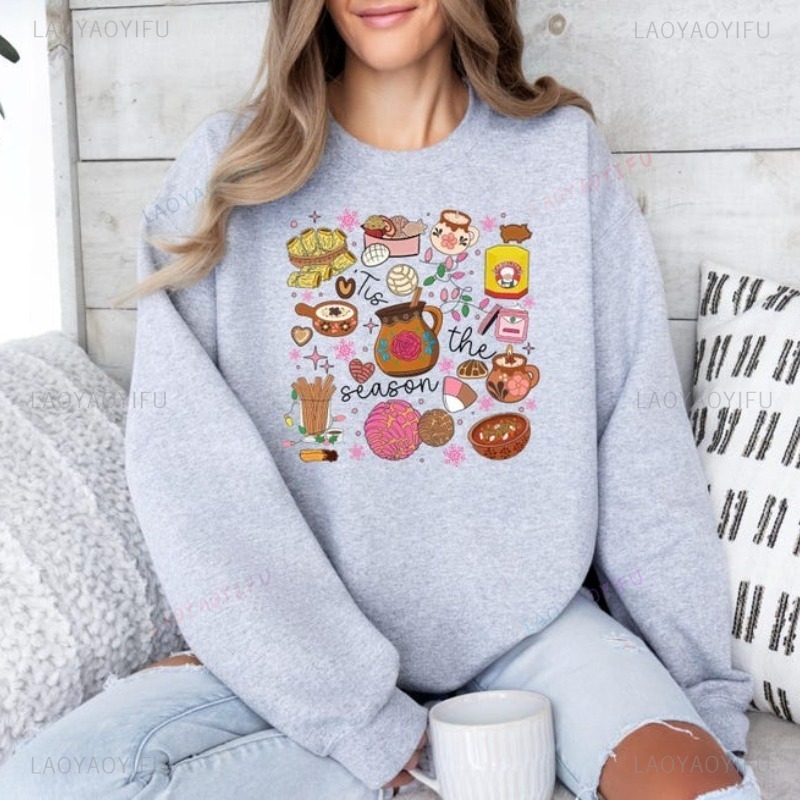 Sudadera con capucha navideña  - Food Snacks With Fiber reseña y precio