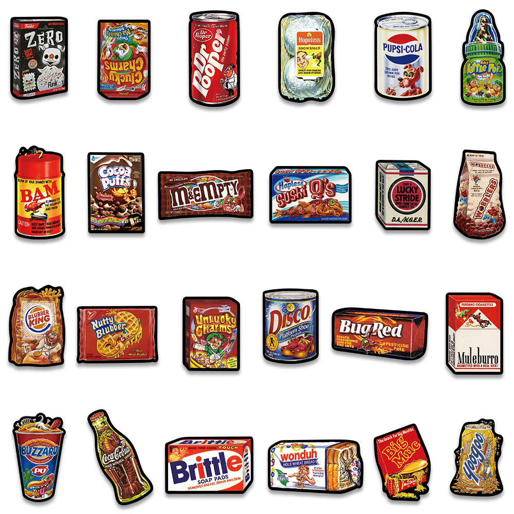 Pegatinas de Graffiti de comid - American Food Y Snacks reseña y precio