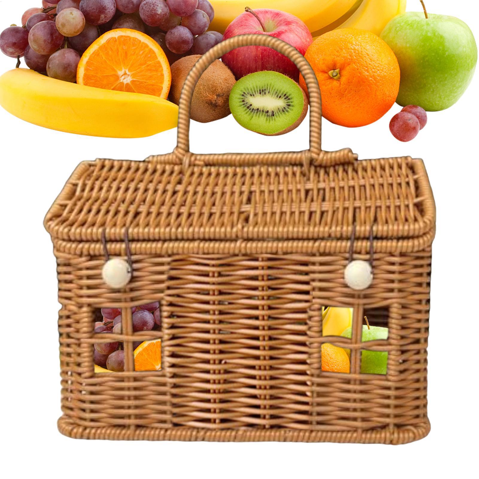 Cesta de mimbre con forma de c - Food Snacks With Fiber reseña y precio
