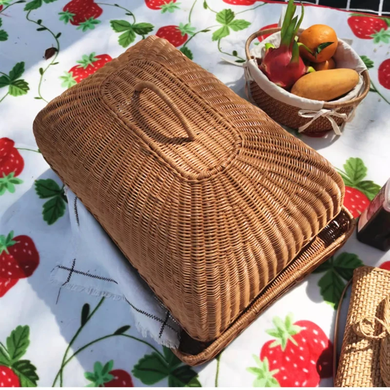 Cubierta de comida de ratán de - Food Snacks With Fiber reseña y precio