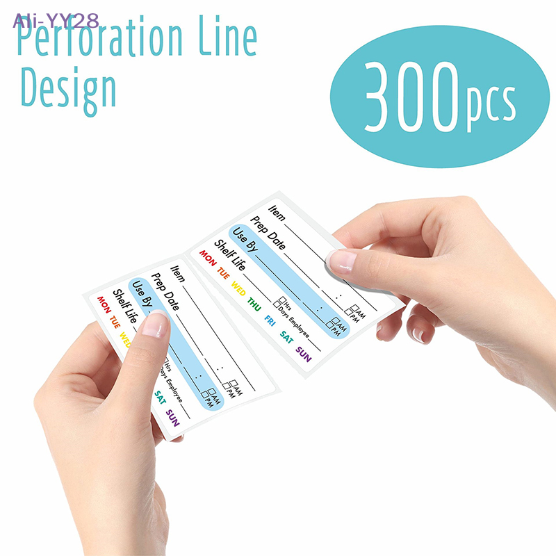 【YY28】300 Uds./Rollo de Etique - Food Snacks Label reseña y precio