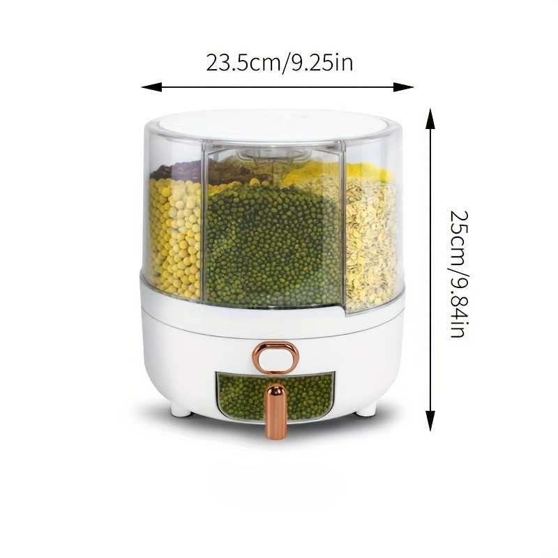 6 compartimentos 360 °   Conte - Dry Food Snacks reseña y precio