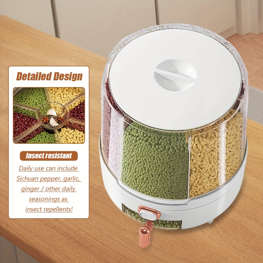 6 compartimentos 360 °   Conte - Dry Food Snacks reseña y precio